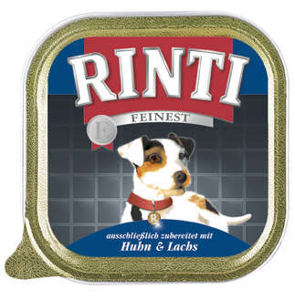 RINTI Hunde-Nassfutter Feinest Geflügel pur Lachs